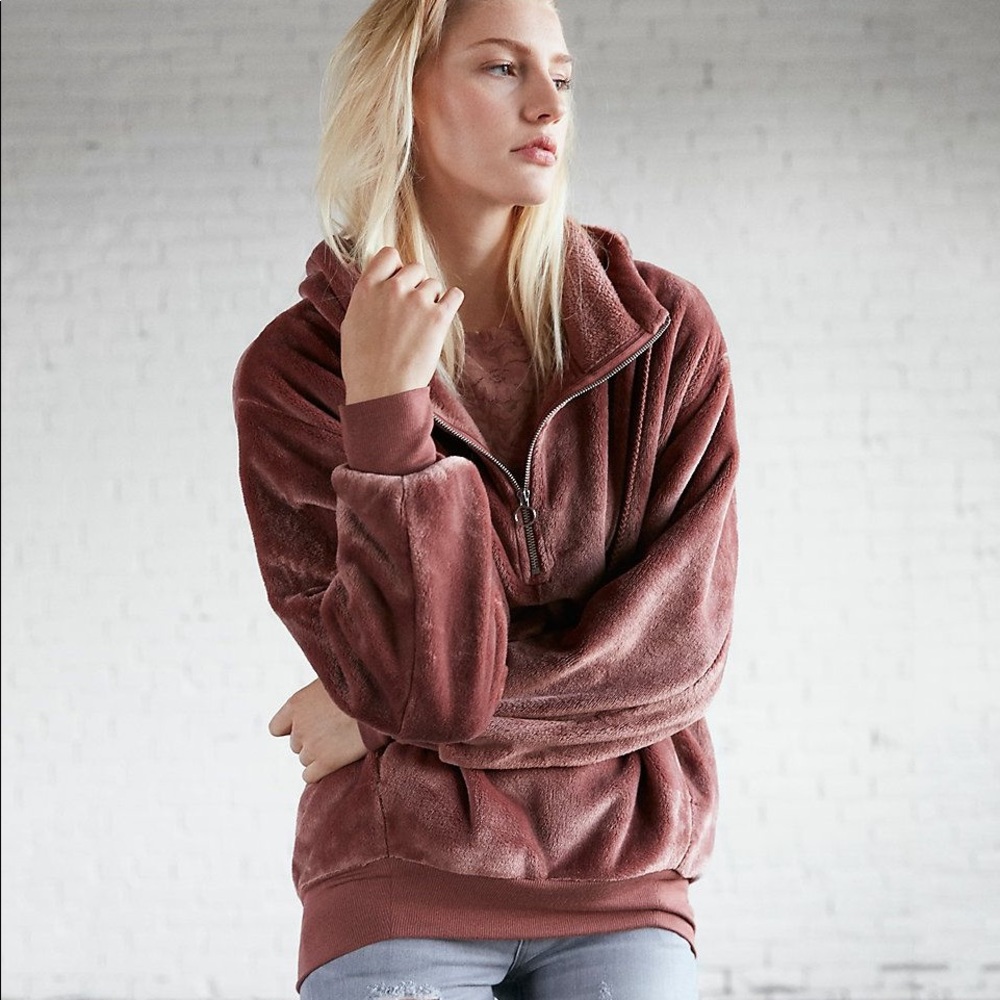 Express One Eleven Fleece Oversized Sweatshirt. - image 2